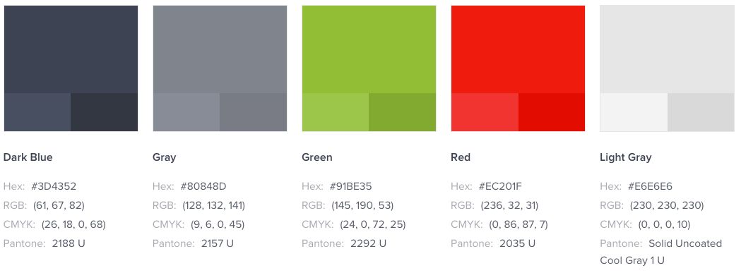 Contix color palette